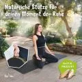 Kapok Zafukissen klein, Deluxe (Schwarz/Elefanten Seide)