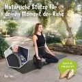 Kapok Zafukissen klein, Deluxe (Schwarz/Blau/Elefanten Seide)