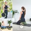 Kapok Zafukissen klein, Deluxe (Schwarz/Gr�n/Elefanten Seide)