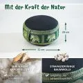 Kapok Zafukissen klein, Deluxe (Schwarz/Gr�n/Elefanten Seide)