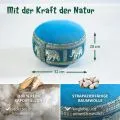 Kapok Zafukissen klein, Deluxe (Hellblau/Elefanten Seide)