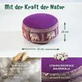 Kapok Zafukissen klein, Deluxe (Lila/Elefanten Seide)