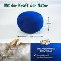 Kapok Zafukissen klein, Basic (Blau Uni)