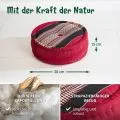 Kapok Zafukissen gro�, Classic (Rot/Schwarz)