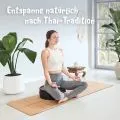 Kapok Zafukissen gro�, Classic (Schwarz/Rot)