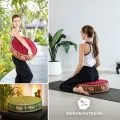 Kapok Zafukissen gro�, Deluxe (Rot/Elefanten Seide)