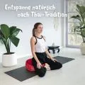 Kapok Zafukissen gro�, Deluxe (Hellrot/Elefanten Seide)