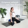 Kapok Zafukissen gro�, Deluxe (Blau/Schwarz/Elefanten Seide)