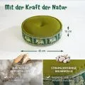 Kapok Zafukissen gro�, Deluxe (Gr�n/Elefanten Seide)