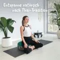 Kapok Zafukissen gro�, Deluxe (Gr�n/Blau/Elefanten Seide)