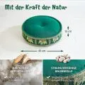 Kapok Zafukissen gro�, Deluxe (Dunkelgr�n/Elefanten Seide)