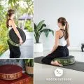 Kapok Zafukissen gro�, Deluxe (Schwarz/Gr�n/Elefanten Seide)