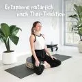Kapok Zafukissen gro�, Deluxe (Grau/Elefanten Seide)