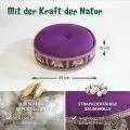 Kapok Zafukissen gro�, Deluxe (Lila/Elefanten Seide)