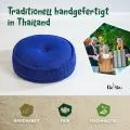 Kapok Zafukissen gro�, Basic (Blau Uni)