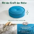 Kapok Zafukissen gro�, Basic (Hellblau Uni)