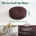 Kapok Zafukissen gro�, Basic (Braun Uni)