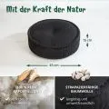 Kapok Zafukissen gro�, Basic (Schwarz Uni)