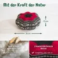 Kapok Zafukissen Stern klein (Schwarz/Elefanten)