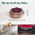 Kapok Zafukissen Stern klein (Rot/Schwarz)