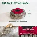 Kapok Zafukissen Stern klein (Schwarz/Rot)