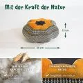Kapok Zafukissen Stern klein (Schwarz/Orange)