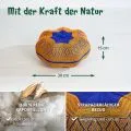Kapok Zafukissen Stern klein (Blau/Gelb)