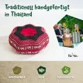 Kapok Zafukissen Stern gro� (Rot/Elefanten)