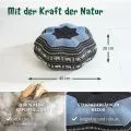 Kapok Zafukissen Stern gro� (Blau/Elefanten)