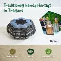 Kapok Zafukissen Stern gro� (Blau/Elefanten)