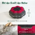 Kapok Zafukissen Stern gro� (Schwarz/Elefanten)