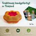 Kapok Zafukissen Stern gro� (Rot/Gelb)
