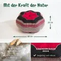 Kapok Zafukissen Stern gro� (Rot/Schwarz)