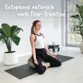 Kapok Zafukissen Stern gro� (Schwarz/Rot)