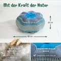 Kapok Zafukissen Stern gro� (Hellblau)