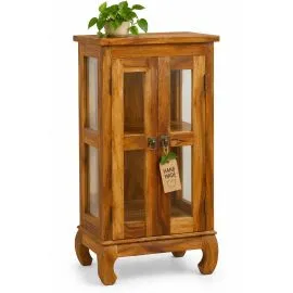Java Teakholz-Vitrine, im rustikalem Design,  Nr.311
