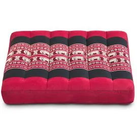 Kapok Sitzkissen 35 cm (Rot/Elefanten)