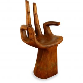 Buddha-Hand Hocker, Stuhl aus Bali (Indonesien)