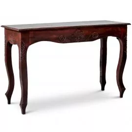 Balinesischer Couchtisch / Beistelltisch mit Schnitzerei, braun, aus Bali, Nr.11