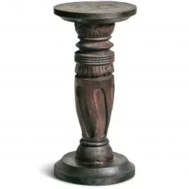 Balinesische Sule aus Holz, Rotation, braun, Hhe 40 cm