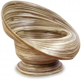 Kleine Bambus Dekoschale, Gebckschale (rund)