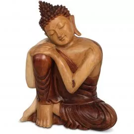 Ruheausstrahlender Buddha aus Bali, klein, 30 cm
