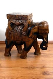 Gigantischer Deko Elefant aus Holz, groß