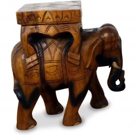 Gigantischer Deko Elefant aus Holz, klein