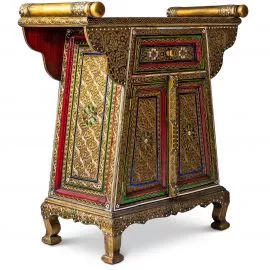 Asiatische Anrichte / Sideboard mit Glasmosaikverzierungen, Nr.84