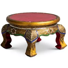 Runder Opiumtisch Glasmosaiklook, mittel