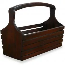 Asiatischer Holzkorb schlicht