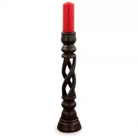 Kerzenstnder gedreht aus Bali, klein