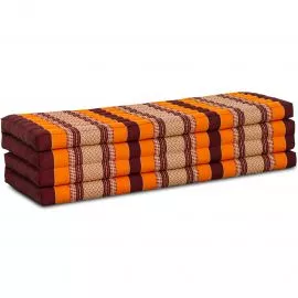 Kapok Klappmatratze, 140 cm breit, Classic (Orange)