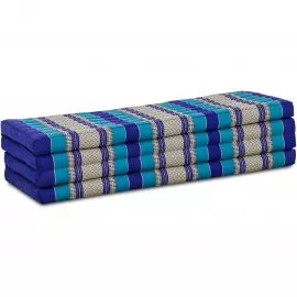 Kapok Klappmatratze, 140 cm breit, Classic (Blau)